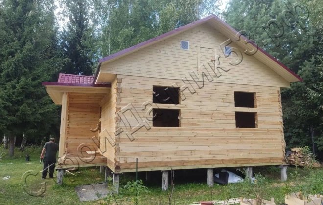 4 Брусовой дом ОД-39, 9x7.5 м, 65.3 М², Московская область, Талдомский район, СНТ «Мечта» (7)